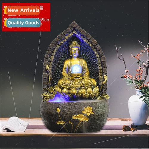 Buddha resin crafts flowing water ornaments indoor creative