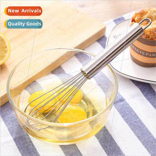 Household manual stainless steel whisk handheld mixer beat e