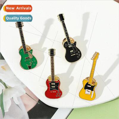 Creative Metal Guitar Badge Personalized Vintage Electric Gu