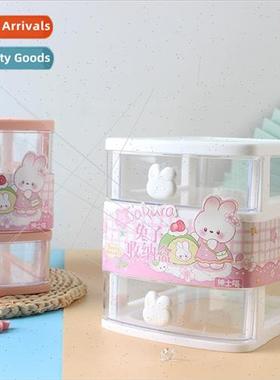 Cartoon desktop organizer cute sticker labeling transparent