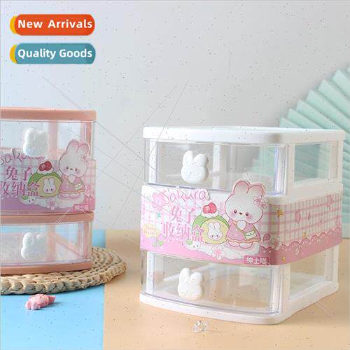 Cartoon desktop organizer cute sticker labeling transparent