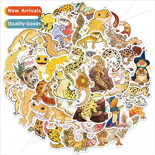 50 cartoon colorful lizard graffiti stickers can be decorate