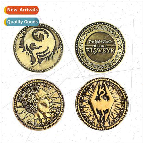 New The Elder Scrolls 5 game  collectible coin commemorative