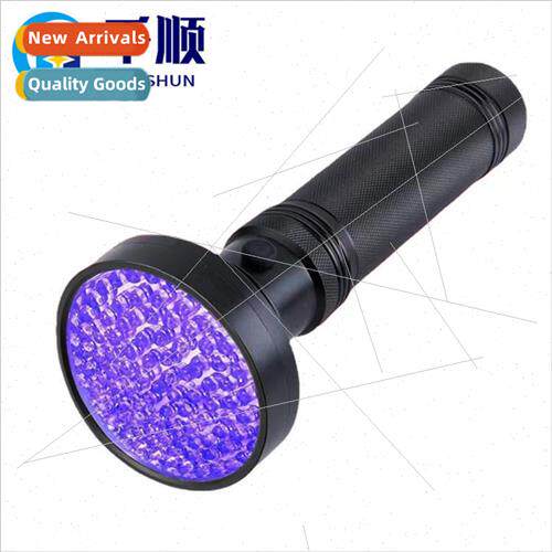 100led UV violet flashlight fluorescent agent detection lamp图片