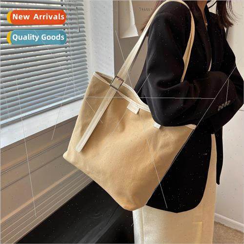 ins retro casual female commuting large capacity shoulder ba