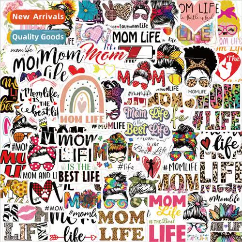 50 cartoon MOM LIFE graffiti stickers personalized decorativ