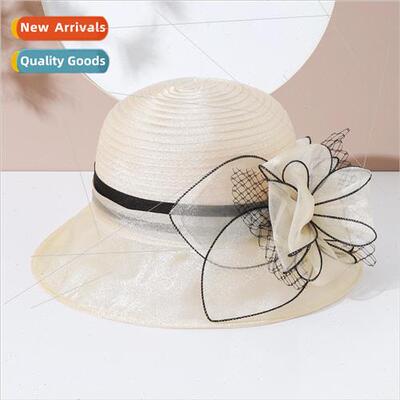 Female summer thin section fisherman sun hat sun hat flowers