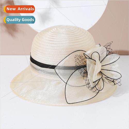 Female summer thin section fisherman sun hat sun hat flowers