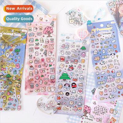 PET Guca stickers Heartwarming send the four seasons travel