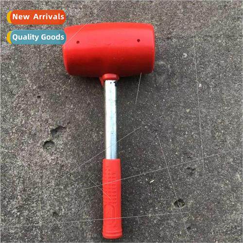 Iron Handle Red Rubber Head Rubber Hammer Shockproof Rubber