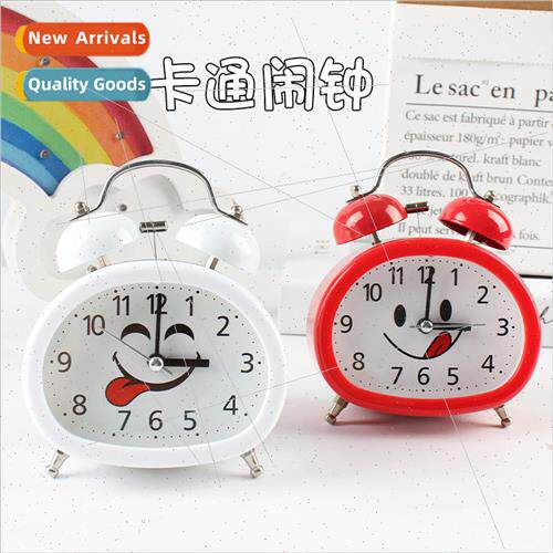 Ringing clock cartoon fashion round office desktop mini alar