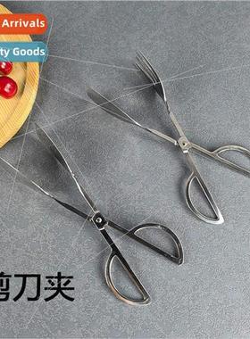 Stainless Steel Clip Salad Buffet Scissor Bread Clip BBQ Cli