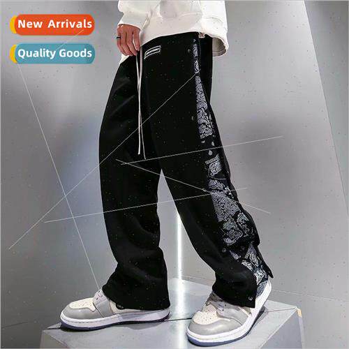 Spring new printed casual mid-waisted pants ins hipster teen