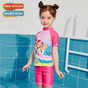 Summer Swimsuit Childrens Swimwear Spa Woof Split Girls