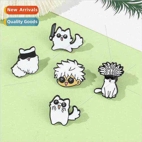 Cartoon anime spell back to war brooch five stripes goku cat