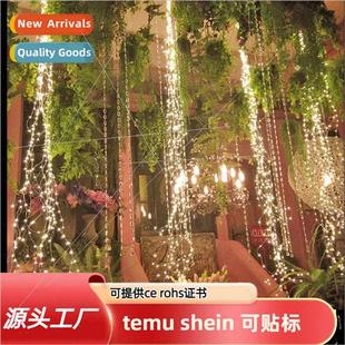 LED Solar Waterfall Tree Indoor ghts Fairy Outdoor Vine
