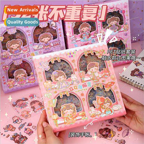 32 PET Stickers  Set Kids Handbook Stickers Creative Mug Sti