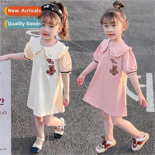 2023 new childrens clothing girls casual dress summer  in sm