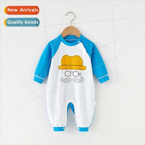 Baby onesie spring and fall cotton long-sleeved newborn clot