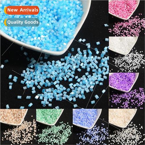 2mm Glass Rice Beads Cats Eye Tube Beads DIY Handmade Beadin