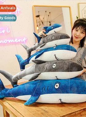 Cartoon cute shark plush toy animal doll doll boy and girl s