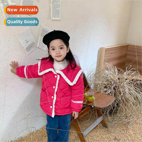 girls 适用eign- cotton jacket fall and winter 2022 new Korea