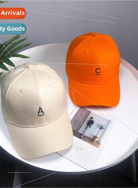 New baseball cap female Korean embroidered letters male spri
