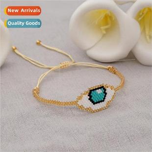 fashion rice beads 2021 blue personalized handmade eyes new