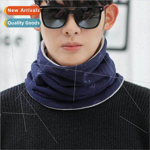 Plus size scarf mens fall and winter thickened and padded to