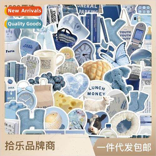 60 blue Ins wind cartoon graffiti stickers personalized deco