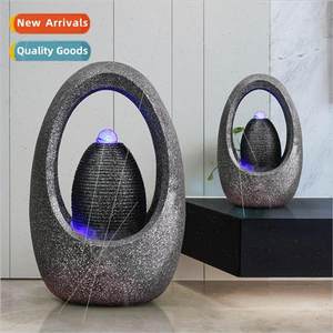 flowing fountain feng shui wheel attract wealth indoor livin