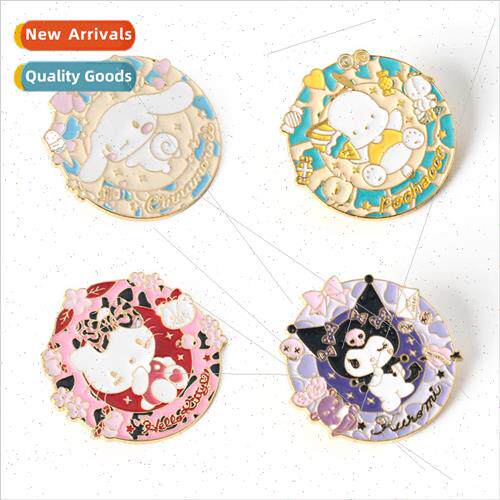 Sanrio brooch cartoon Tamagotchi dog Kuromi metal badge cute