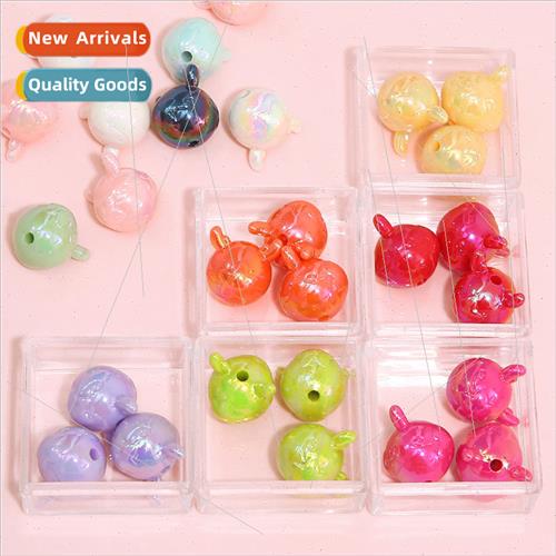 Acrylic color plated star  dragon egg beads loose beads DIY