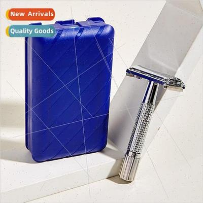 Mens razor Stainless steel double-sided blade holder face ha