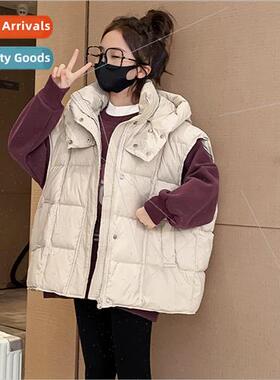 Girls fall and winter vest 2023 new Yangqi big girls winter