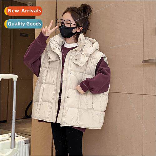 Girls fall and winter vest 2023 new Yangqi big girls winter