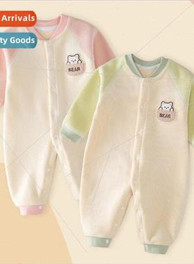 Baby clothes fall and winter padded men and women baby one-p