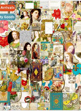 100 Medieval Vintage Stickers Classic Retro Nostalgia Mediev