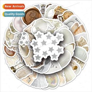 50 white ins cell phone case stickers Cute Sticker Nordic