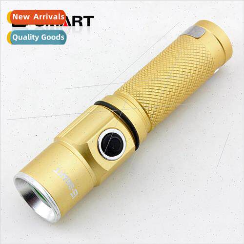 With pants waist clip gold center switch mini flashlight 145