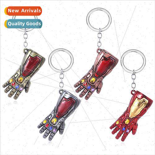 Movie and   exterminator Iron Man hand infinity glove keycha