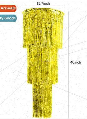gold tassel curtain kindergarten hanging decorations birthda