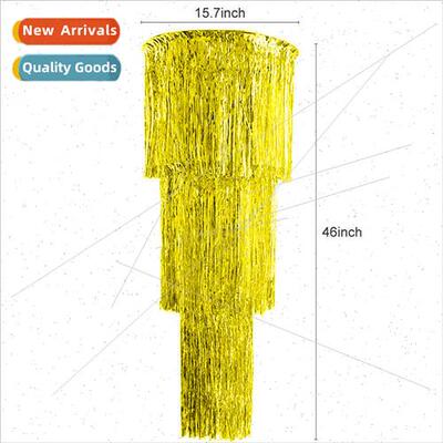 gold tassel curtain kindergarten hanging decorations birthda
