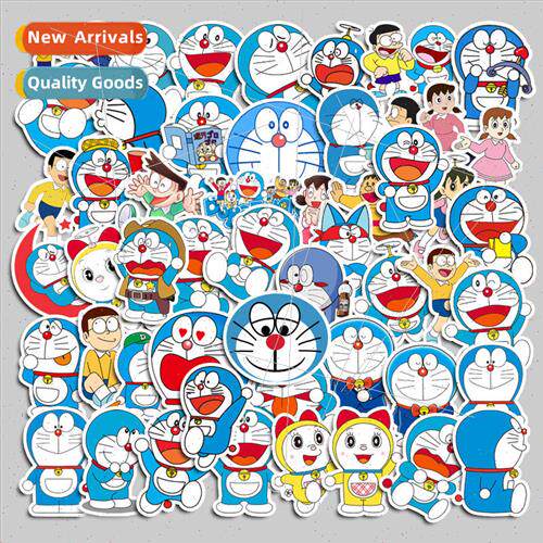 50 Doraemon cartoon luggage stickers notebook waterproof DIY