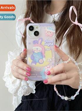 Cartoon stars moon purple rabbit 适用 14ProMax phone case iP