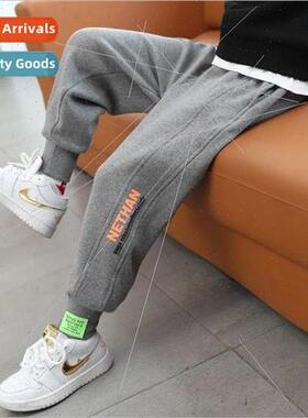 Boys pants spring and autumn  2022 new middle and large boys