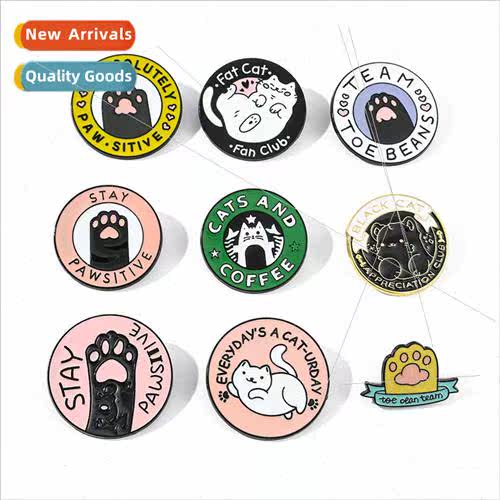 Cartoon creative cute kitten shape brooch personalized GOOD
