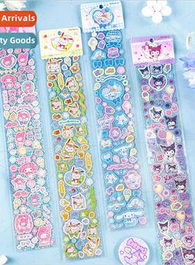 Sanrio long stickers laser kulomi yukui dog Melody cute wate