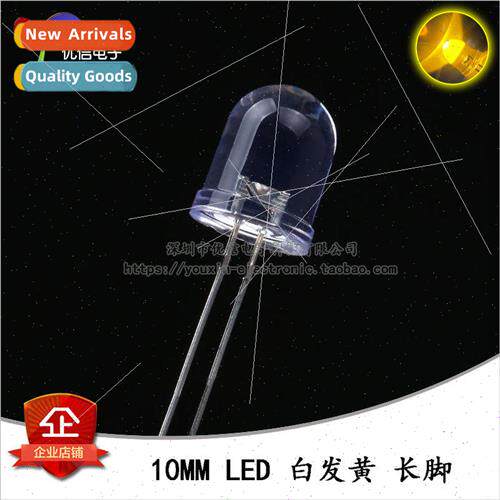 10MM/F10 Round Head LED White Yellow Yellow ght ght Emitting