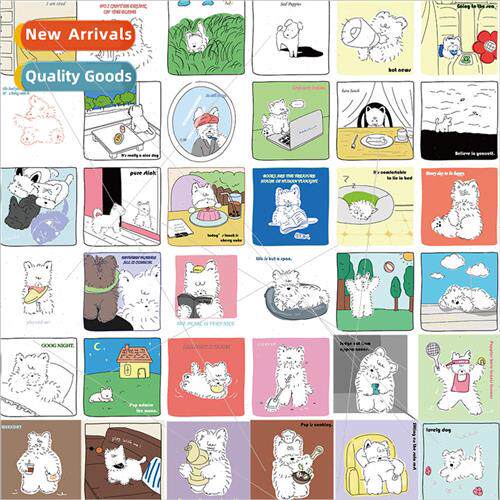 40 West Highland puppy emoji stickers not repeated cute pupp